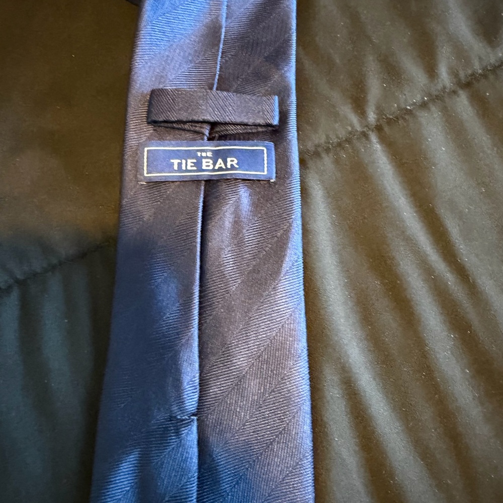 The Tie Bar Elegant Blue Tie - Picture 7 of 8